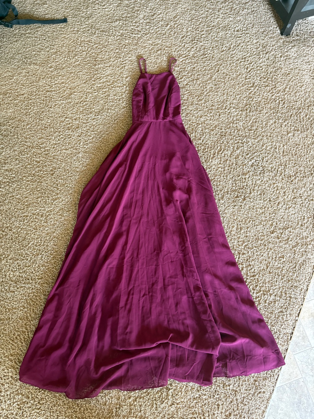 Lulu's Plum Halter Maxi Dress